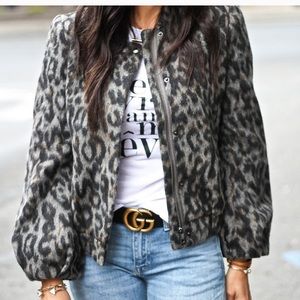 Banana Republic Cheetah Bomber Jacket